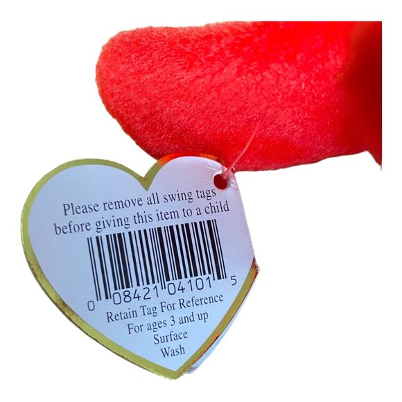 Ty Beanie Baby Original Baby Red Dog Plush Collectible Toy - Picture 8 of 10